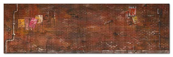 38 Gritty city brick wall